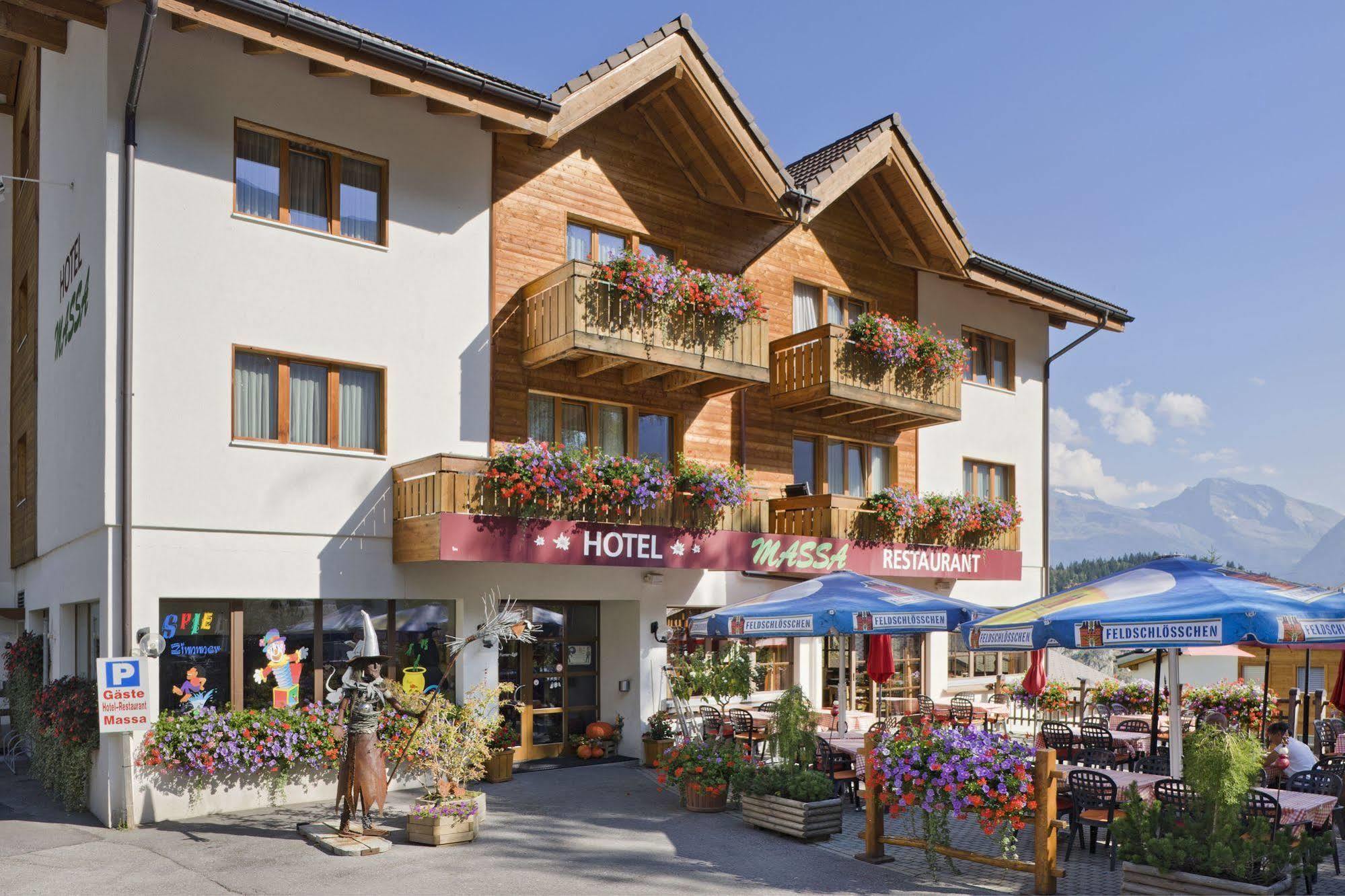 Hotel Massa Blatten bei Naters Bagian luar foto
